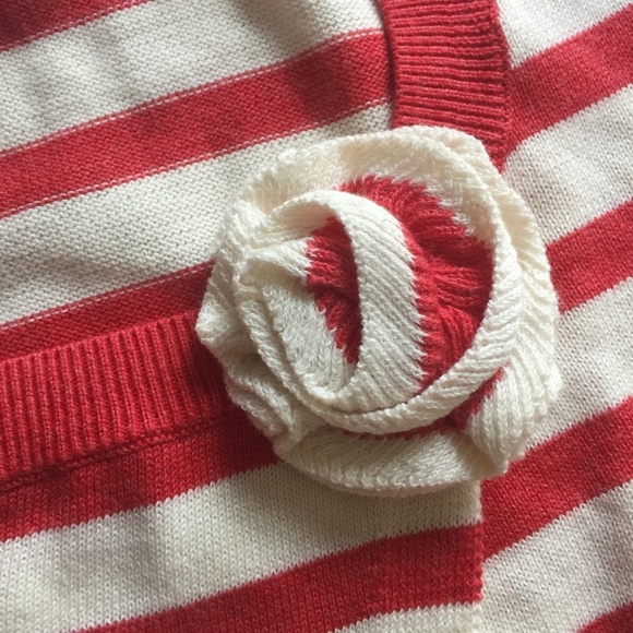 BODEN Asymmetrical Striped Cotton Sweater size 8 - Picture 5 of 9